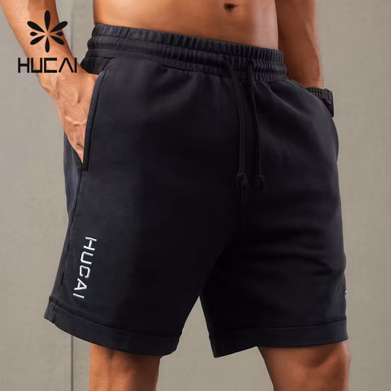 Personnalisé décontracté haute performance élastique à la mode téléphone poche ceinture Streetstyle entraînement 2 en 1 intérieur hommes Shorts