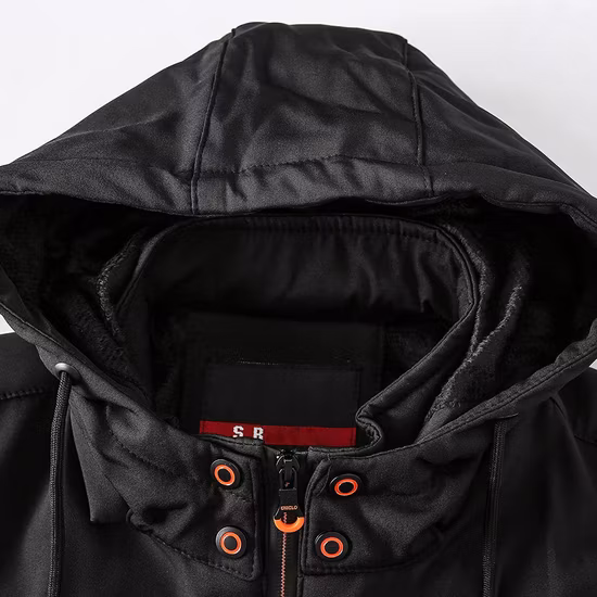 Veste kaki à capuche en coton chaud et respirant pour hommes, bon marché, fermeture éclair complète, sport personnalisé, course à pied
